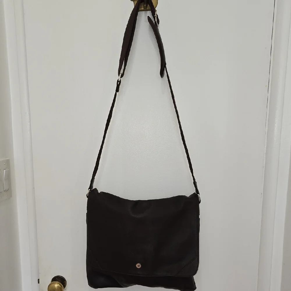 Cole Haan Dark Brown Messenger Bag